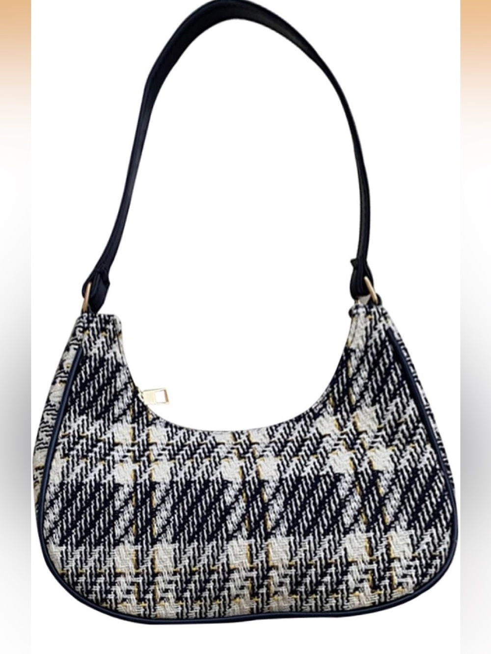 NWOT Blue Plaid Shoulder Bag - Stylish Women's Hobo - Picture 5 of 7